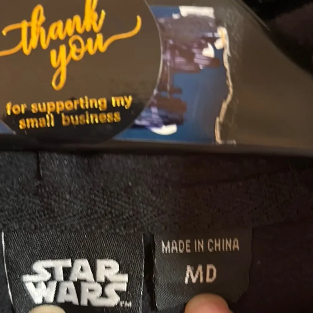 Star Wars Black and Gray Jacket with Armor-Like Design Size MD